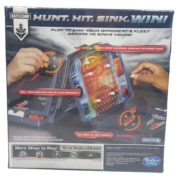 Hasbro Gaming Battleship Classic Naval Combat Game USA Made - Picture 2 of 7